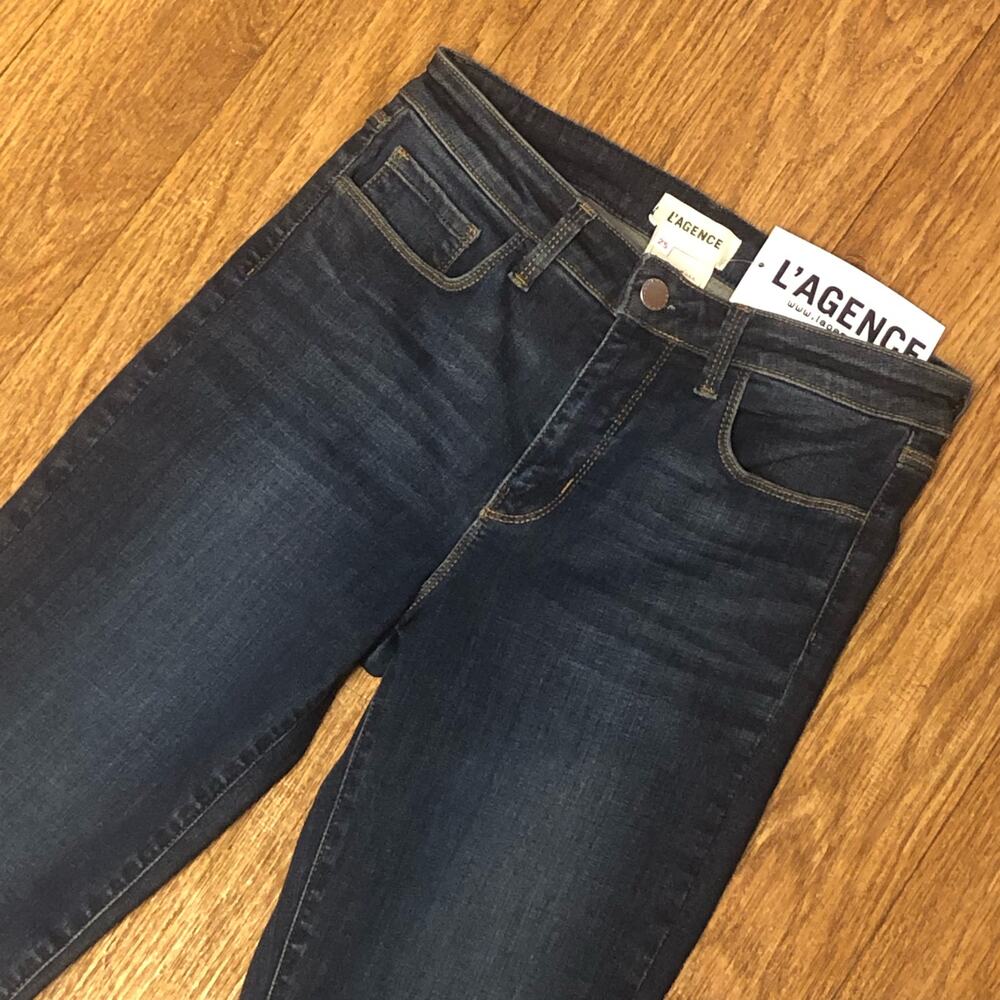 L’Agence Skinny Dark Wash Denim Jeans Size 25